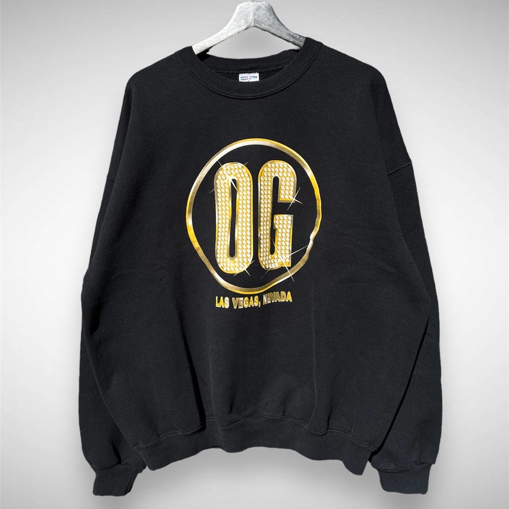 Vintage 90s Jerzees Las Vegas Olympic Garden Cabaret graphic crewneck